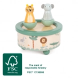 Drevená hracia skrinka Safari small foot