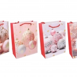 Darčeková taška vianočná M 26 × 32 × 10 cm