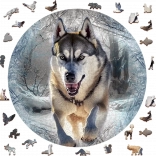 Drevené puzzle Bežiaci Vlk 505 dielikov od Wooden City