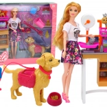 Zážitkový set s bábikou a miláčikmi – veterinárna starostlivosť a grooming