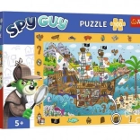 Pozorovacie puzzle SPY GUY – pirátska loď, 100 dielikov