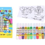 Glitrové farby na sklo 11+1, 10 ml