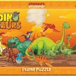 ART PUZZLE dinosaury – doskové puzzle 48 dielikov