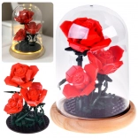 Stavebnica podsvietená ruža pod kupolou, 219 dielikov