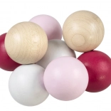 Detoa Guličky na šnúrke ružové