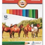 Trojhranné pastelky TRIOCOLOR 12 ks