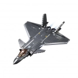 Sluban Army neviditeľný stíhací lietoun J-20 s kovovým povrchom stavebnica