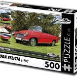 Puzzle Retro-autá Škoda Felicia 1960 – 500 dielikov
