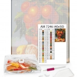 Diamantová mozaika Vlny 40×50 – plátno, kamienky, 3v1 aplikátor a lepidlá