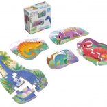 Veľké puzzle dinosaury KukiKuk