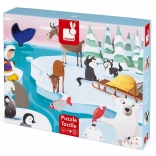 JANOD hmatové puzzle život na ľade, 20 dielikov