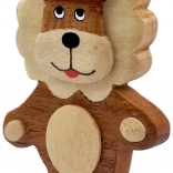 Drevená magnetka lev – ručne vyrábaná dekorácia 2Kids Toys