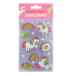 Znovupoužiteľné priehľadné nálepky na okno – vesmír, dinosaury a jednorožce