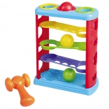 Veža s loptičkami a kladivkom