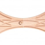 Železničný rozjazd X pre drevené vláčikodráhy