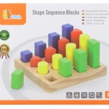 Drevená vkladačka – farby a tvary