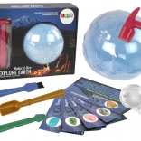 archeologická sada vykopávky s minerálmi a vzdelávacími kartičkami