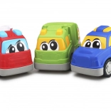 detské autá 24 cm – smetiarske, hasičské a policajné vozidlo