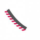 vonkajšie krajnice pre zákrutu 3/30° pre autodráhy Carrera Evolution, Digital 132 a Digital 124