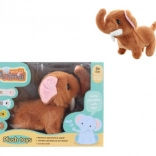 Chodiaci plyšový slon na batérie