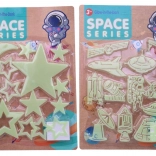 Svietiaca dekorácia s vesmírnou tématikou 30 x 21 cm