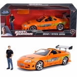 Model auta Fast & Furious Toyota Supra 1/24 s figúrkou