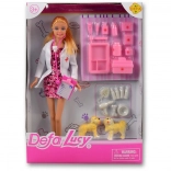 Bábika Lucy veterinárka ružová