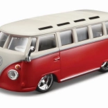 Bburago plus Volkswagen Van Samba červený