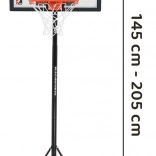 Nastaviteľný basketbalový kôš 205 cm s príslušenstvom