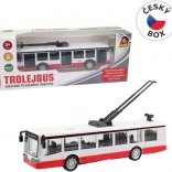kovový trolejbus na spätný chod 16 cm