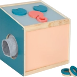 Drevený senzorický a dotykový box pre deti