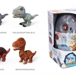 Dinosaurus vo vajíčku so svetelnými a zvukovými efektmi – stavebnica