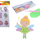 Kreatívny set diamantové nálepky – mix víl