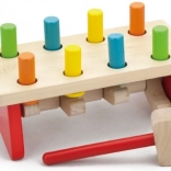Drevená zatĺkačka s farebnými kolíkmi VIGA