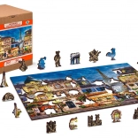 Drevené puzzle Raňajky v Paríži 2v1 - 75 dielikov