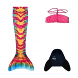 Syréní chvost Aquaris Coral S s monoplavkou a bikini