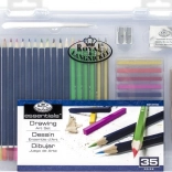 ROYAL & LANGNICKEL kresliaca sada v plastovom boxe, 35 dielov