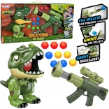 Interaktívna pištoľ s penovými guličkami a dinosaurus vystreľovač
