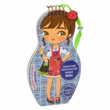 Omaľovánky Obliekame portugalské bábiky ROSA so samolepkami a náramkom pre šťastie