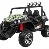 Detské terénne vozidlo Grand Buggy 4x4 s maskovaním, LED osvetlením a rádiom MP3