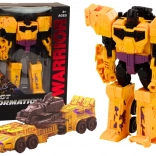 Transformujúci robotický tank 2v1 X-Warrior žltý