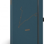 Notique linajkovaný zápisník Ryby 13 × 21 cm