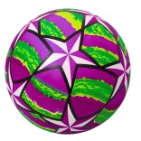 Fialová gumená lopta so svietiacimi hviezdičkami 24 cm