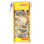 Magnetické drevené zvieratká Afrika 20 ks