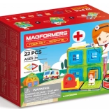 Magformers Mestečko: Nemocnica - 22 dielikov