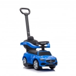 Odrážadlo s posuvnou rukoväťou Mercedes 3v1 Modré