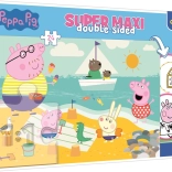 Obojstranné puzzle Peppa Pig SUPER MAXI 24 dielikov