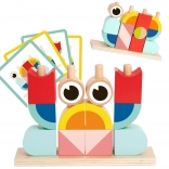 drevené priestorové stavebné kocky krab