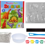 DIY sada na maľovanie dinosaurových sadrových magnetov