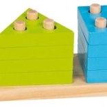 Drevená triediaca skladačka farieb a tvarov GOKI